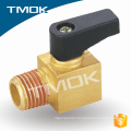 TMOK brand DN10 Female BSPT Thread chrome plated surface brass ball PTFE sealed brass mini ball valve